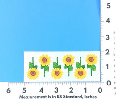 Vintage Creative Memories Sunflowers Sticker Sheet Scrapbooking