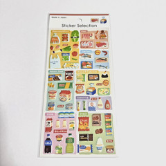 Japanese Miniature Supermarket Stickers Food Daily Items Kawaii Made in Japan