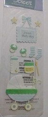 A Touch of Jolee’s SWEET BABY BOY Theme 3-D Stickers 11 Pieces EK Success