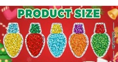 100 PCS Christmas Lights Tree Snow Santa Hat Gingerbread Metallic Foil Stickers