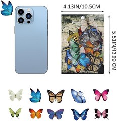 480 Pcs Nature Theme Scrapbook Stickers, Waterproof Flowers & Insects