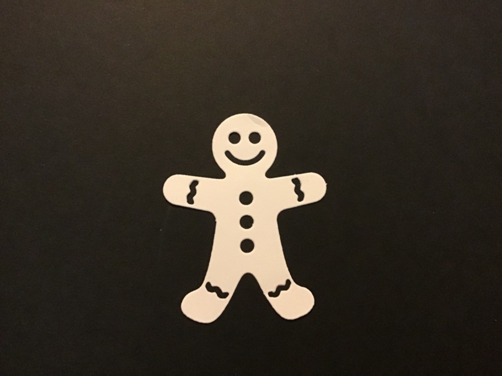 Gingerbread Man Die Cut Embellishments 10 Pcs 2-1/8” x 1-5/8” Scrapbook Cards