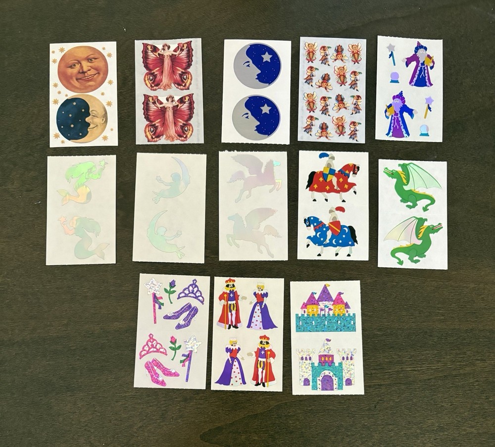 Vintage Mrs.Grissman’s and Gifted Sticker lot “Fantasy & Whimsy”
