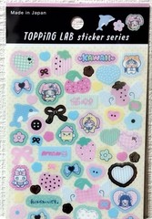 GAIA Topping LAB Korean Girly Sticker Kawaii Kids Rabbit Strawberry MADE JAPAN