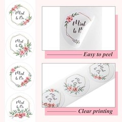 Colarr 500 Pcs 1 Inch Mint to Be Label Stickers Wedding Party Favors Labels Roun