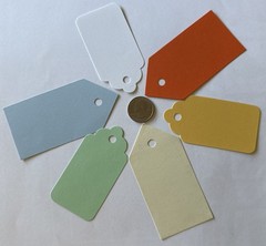 LARGE TAG COUPLE Die-Cut Embellishments(6pc)Label •Journaling•Gift•Card Making•