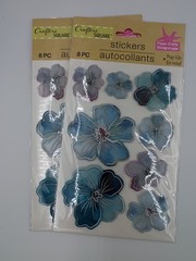 9-Pc 3D Shiny Pop-Up Sticker Set Flower Dragonfly Koala Bee Bunny Cactus