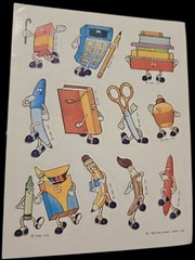 Massive Lot Of Vintage Stickers 18 Sheets -Hallmark AGC Gibson- Letters Sayings