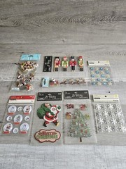 Sticker Lot Christmas Scrapbooking 3D Stickers Holiday Winter RARE Jolee’s #144