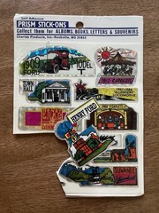 1980s Prism Stick-Ons Henry Ford Museum Greenfield Village Vintage Stickers