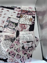 Scarlet Lime The Planner Society Chic Fashion Girl Dark Floral Mega Lot Mixed