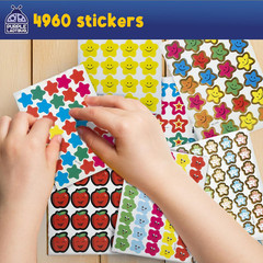 Teacher Stickers for Students – 4960 Reward Stickers for Kids Classroom Supplies