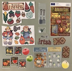 Lot of Food Harvest Garden Stickers! Jolee’s Boutique, Karen Foster, Etc