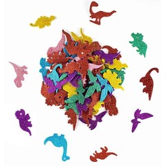 160 Pieces Glitter Dinosaur Foam Stickers Self Adhesive Foam Stickers for Cra…