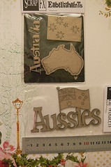 CHIPBOARD DieCut AUSSIEs, AUSTRALIA, In The BACKYARD – 3 Style Choice Scrap FX G