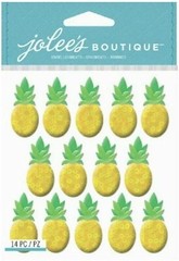 Jolees PINEAPPLE REPEATS Tropical Fruit Hawaii Alcohol Drinks Scrapbook Stickers