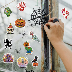 100PCS Happy Halloween Stickers for Kids – Holographic Ghost Pumpkin Theme St…