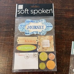 Travel & Adventure Craft Sticker Lot – Embellishments & Dimensional Stickers New