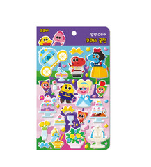 Cocobi Soft Stickers of House, Palace, Amusement Park & Supermarket 4-types Set