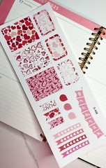 Valentine’s Day, Love, Girlfriends, Heart, Handmake Erin Condren Planner Sticker