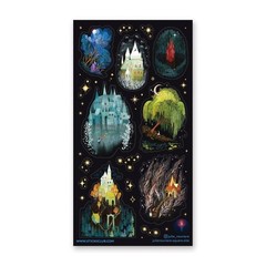 Stickii – Enchanted Castle Stickers – Fairytale Fantasy Sticker Sheet – Crafts