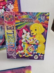 Lisa Frank Lot – Pencil Case, Puzzle, Stickers, Portfolio For Notebook