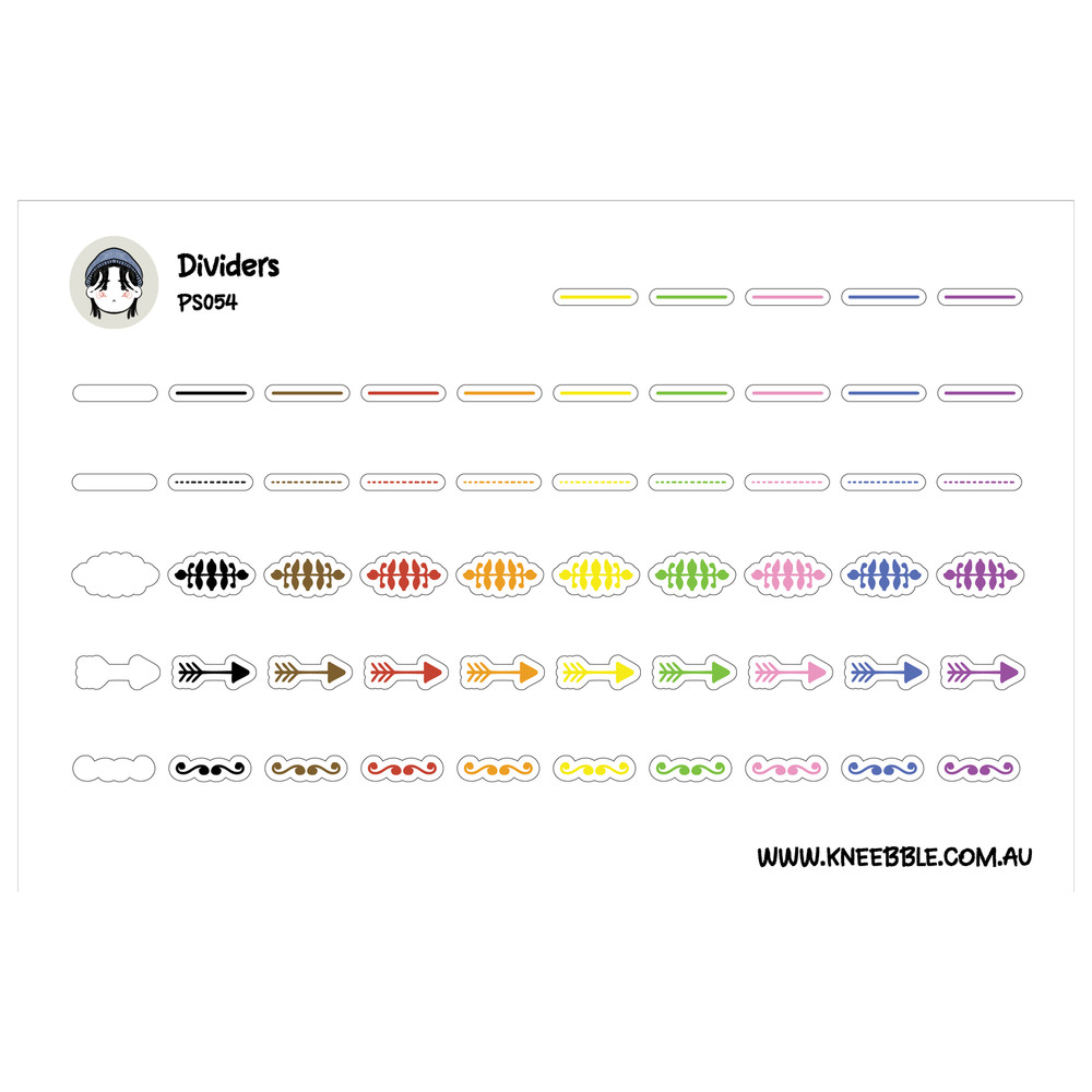 Divider Planner Stickers – Functional Planner Dividers & Stylish Accessories