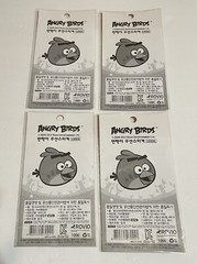 Angry Birds Stickers New Sealed ,4 Pieces Lot