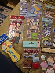 Scrapbooking 3D Stickers Lot Of 16 Different Types. Brand New.