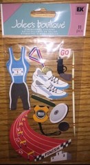 Lot Of 5 Jolees Olympic Training RUNNING Gymnastic Track Field Swimming Stickers