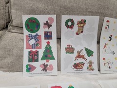 9 Sheets Vintage Current Inc. 1993 Sticker Christmas Traditional Lot 1992 90’s