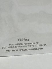 Lot of 2 Sheets MRS GROSSMAN’S FISHING Stickers 2013 Trout Pole Bait 4″ x 6.5″