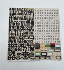 Mixed Scrapbook Sticker Chipboard Lot Crate Paper Heidi Grace Thickers Kit