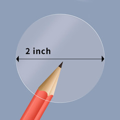 2 Inch round Clear Seal Stickers,Transparent Envelope Mail Wafer Seal Self Adhes
