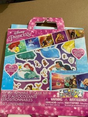 Disney Princess Sticker Kit 2 RepositionableStickerSheet 1 Foldable Scene63Stick