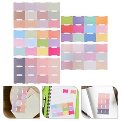 5 Pcs Tabs for Annotating Books Blank Monthly Labels Index Files