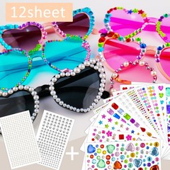 3500pcs Gem Stickers Jewels for Crafts12 Sheets Large 3500PCS