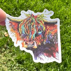 25pcs HIGHLAND Cows stickers, Cows, animals, FREE Shipping*