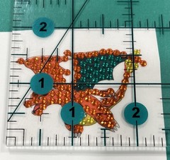 New!! CHARIZARD Pokemon Diamond Art STICKER Scrapbooking Nintendo Decor FIRE
