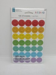Kid Squad Stickers Multicolored Happy Faces Smileys Emoticon 125 Stickers