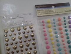 Gemstone Studs Bling Stickers 1/2 carat Diamond Mix Lot of 8 Packs Art Craft
