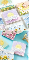 100pcs Sticky Notes, Memo Pads,Starry night,Planner Notepad,Scrapbook Decoration