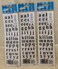 5 Packs Royal & Langnickel E-Z Rub On Transfers Upper & Lower Case Letters – NEW