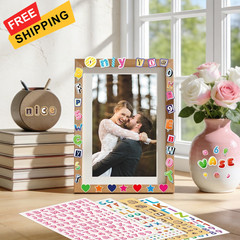 4000 Pcs+ Letter Stickers, 52 Sheets Alphabet Stickers Self-Adhesive Colorful
