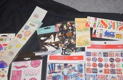 Scrapbooking Sticker Lot Mixed brands Occasions almost 1 LB