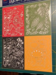 Provo Craft Scrapbooking Laser Layouts Set of 3 Holiday & Floral Designs