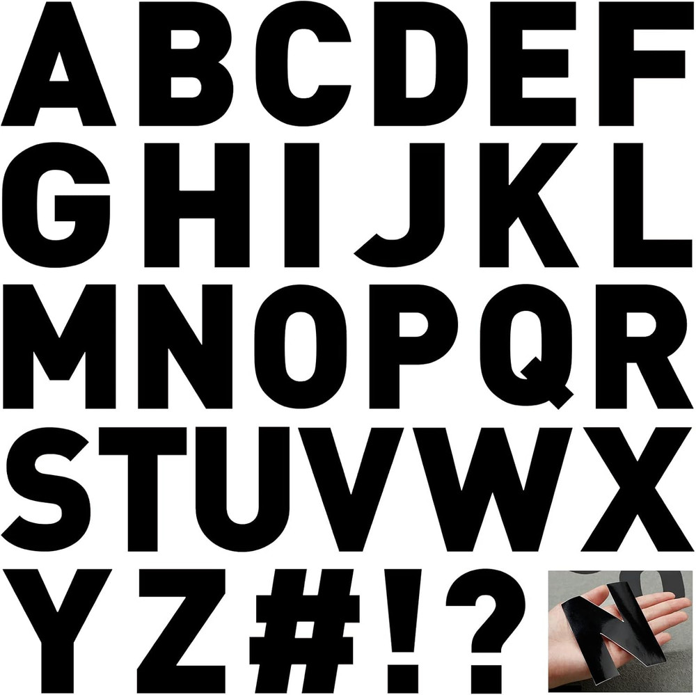145 Pcs 20 Sheets 4 Inch Large Letter Stickers for Bulletin Boards Alphabet Viny