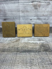 Ellison AccuCut Texas Western DieCuts Lot Of (3) 5”X6”
