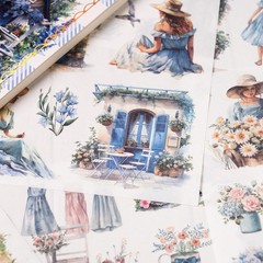Garden Junk Journal Stickers, 50 Sheets Washi Journaling Sticker Book, Scrapbook