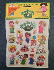 1983 CABBAGE PATCH KIDS AT THE CIRCUS AND PARADE Sealed Style 4 Puffy Stickers